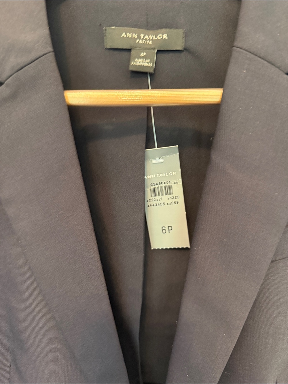 Ann Taylor Petite Dark Navy Single-Button Blazer NWT - Picture 6 of 6